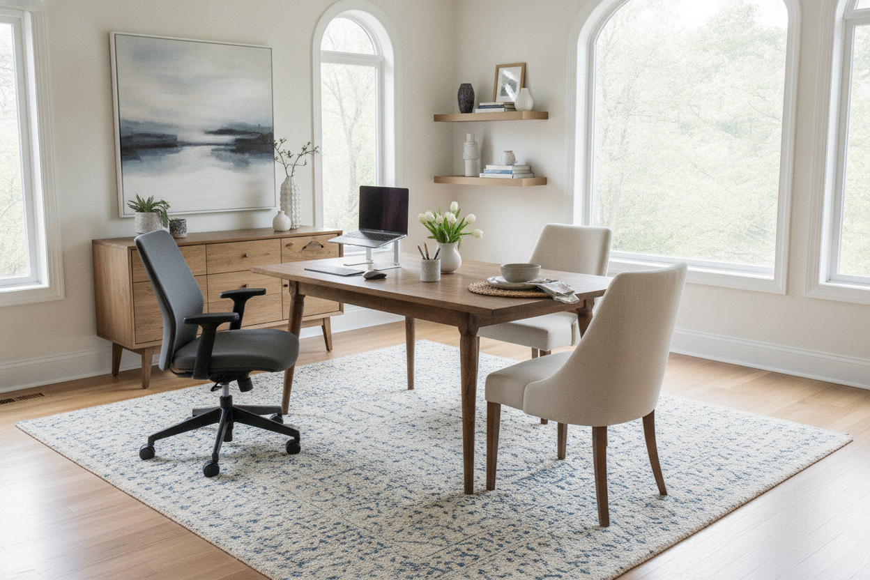 I Finally Figured Out How to Make a Desk Dining Room Table Work