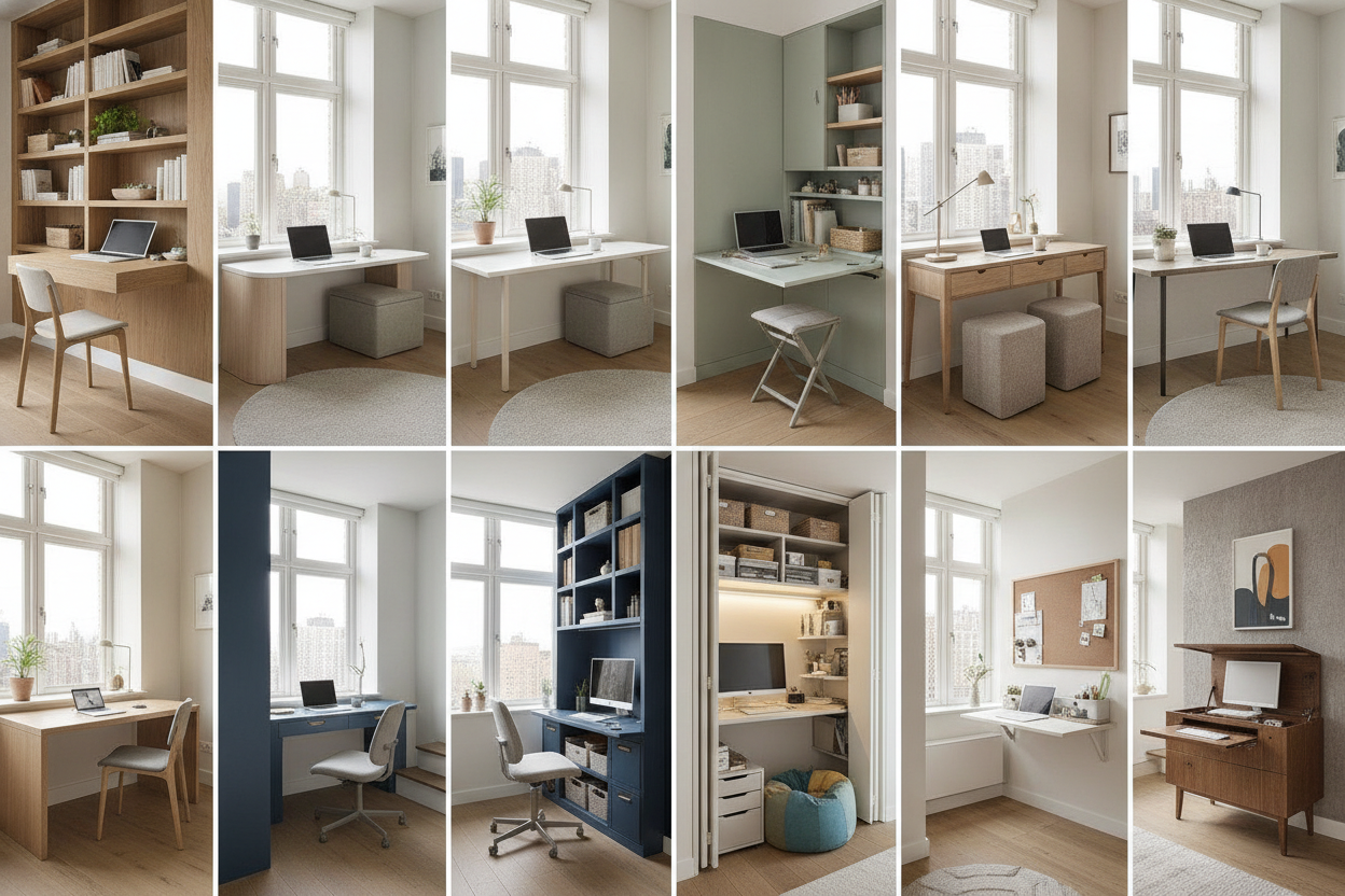 10 Space-Saving Desk Ideas for Small Spaces & Home Offices