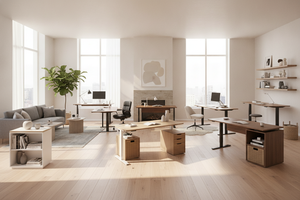 12 Best Adjustable Stand Desks for 2023: Room Fit & Storage Guide