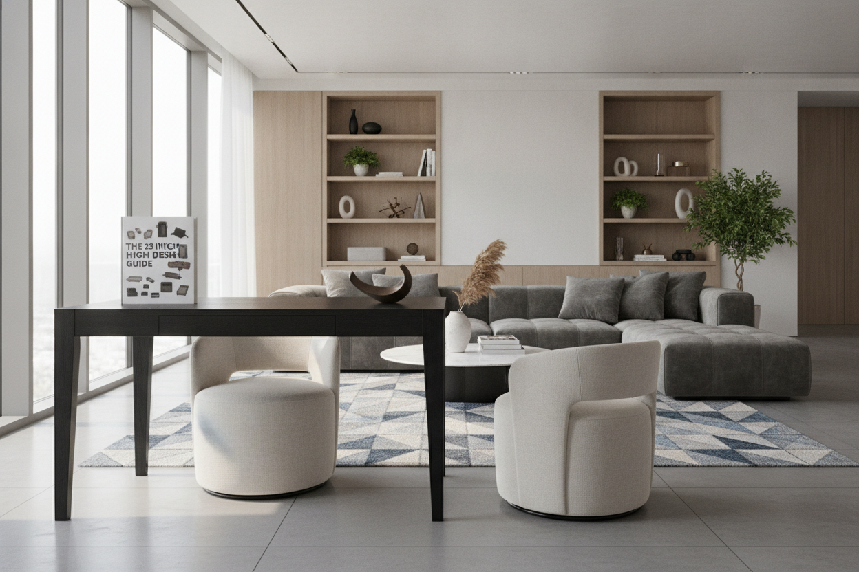 The 23 Inch High Desk Guide: Uses, Seating Pairings, and Room Layouts