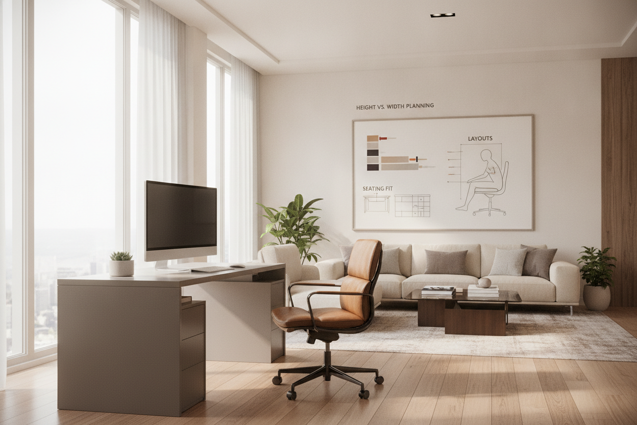 The 26 Inch Desk Guide: Height vs. Width Planning, Seating Fit, and Layouts