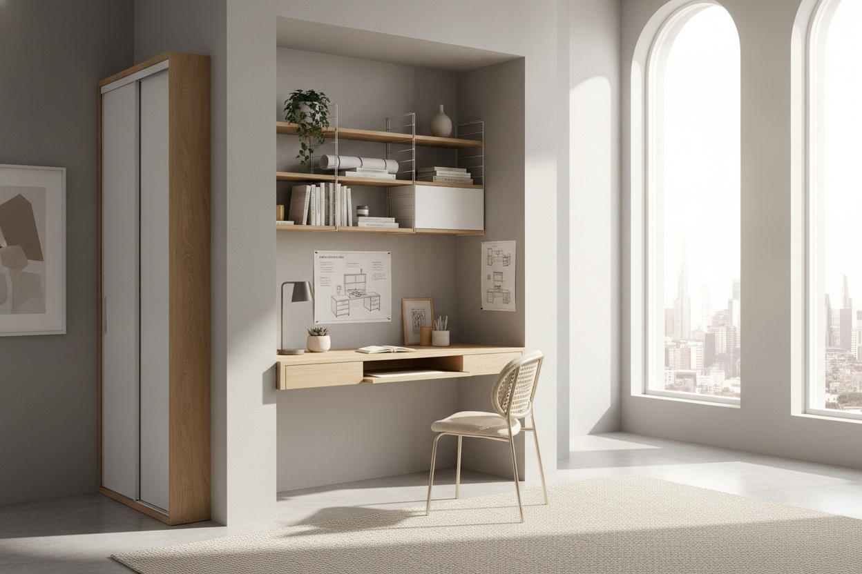 Space Saver Desk Ideas: Layout Blueprints, Vertical Storage, and Compact Workstation Design