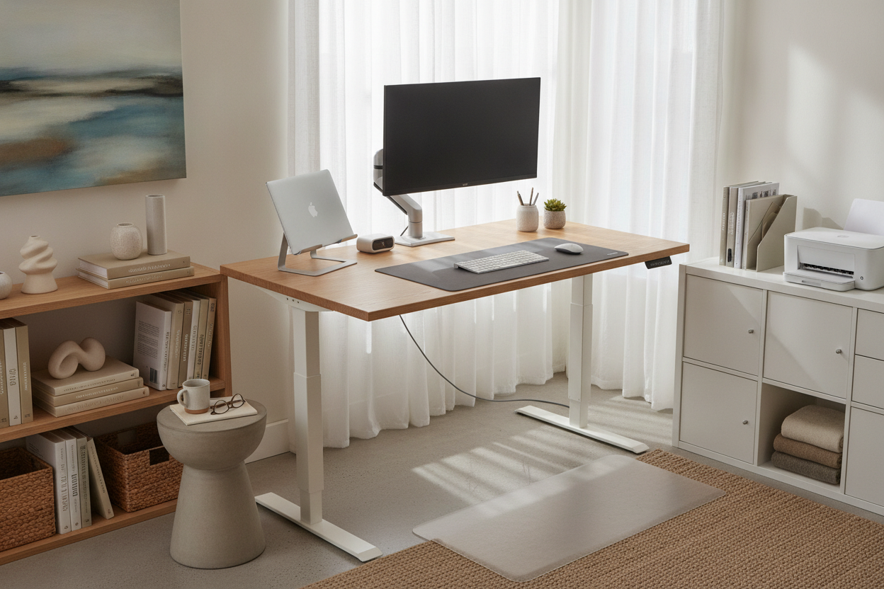 Optimizing the 42-Inch Standing Desk: Layout Strategies, Ergonomics, and Compact Office Organization