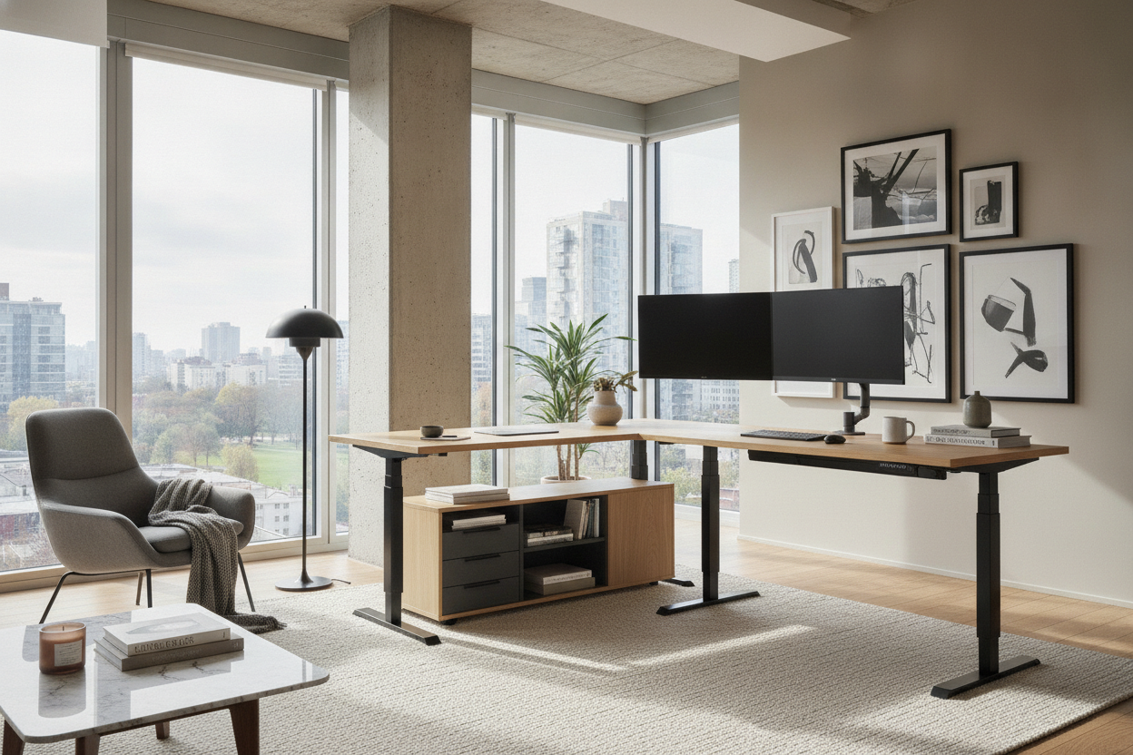 The Best L Shaped Standing Desk Guide: Sizing Categories, Frame Geometry, and Storage Planning