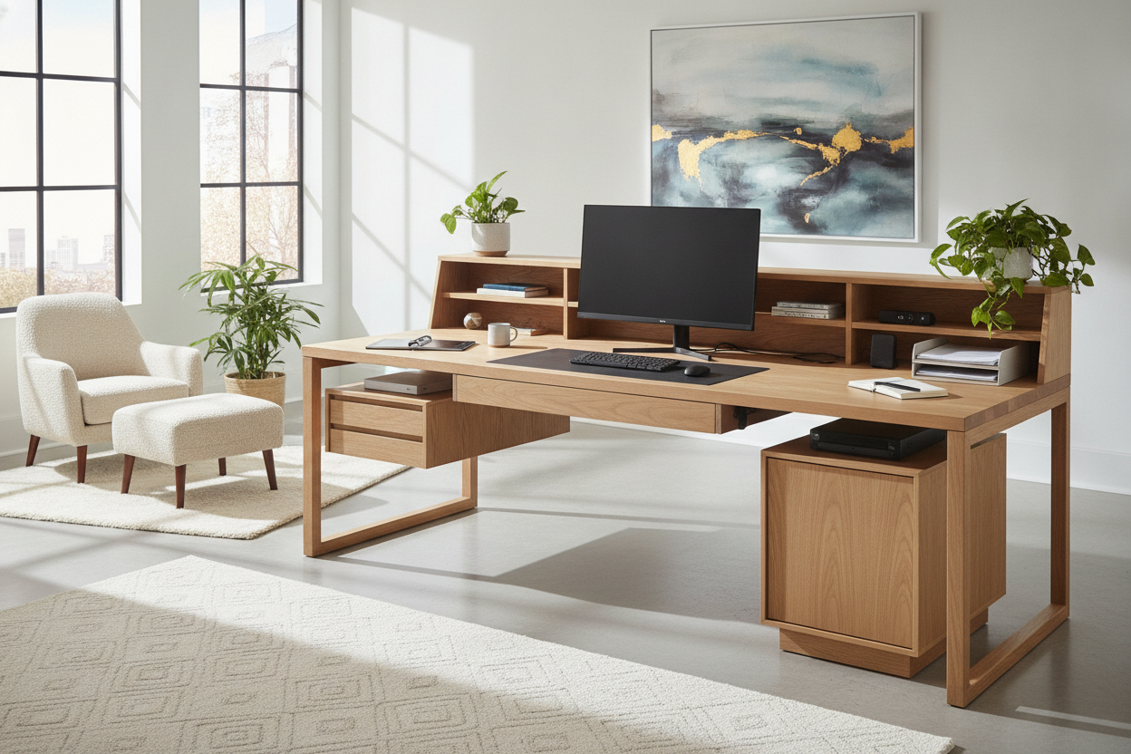 The 70 x 30 Desk Planning Blueprint: Wide-Span Surface Zoning, Depth Dynamics, and Storage Integration