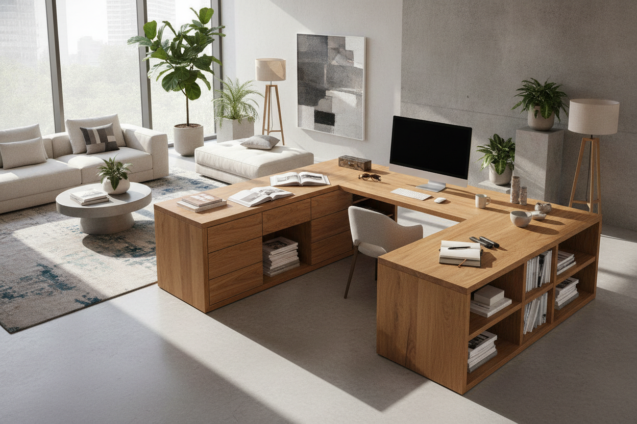 The Best L-Shaped Desk Guide: Spatial Layouts, Sizing Spans, and Integrated Storage