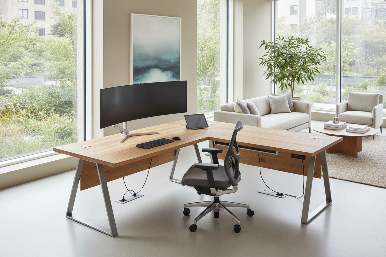 The Uplift L-Shaped Desk Planning Guide: Corner Architecture, 3-Leg Stability, and Workstation Ergonomics