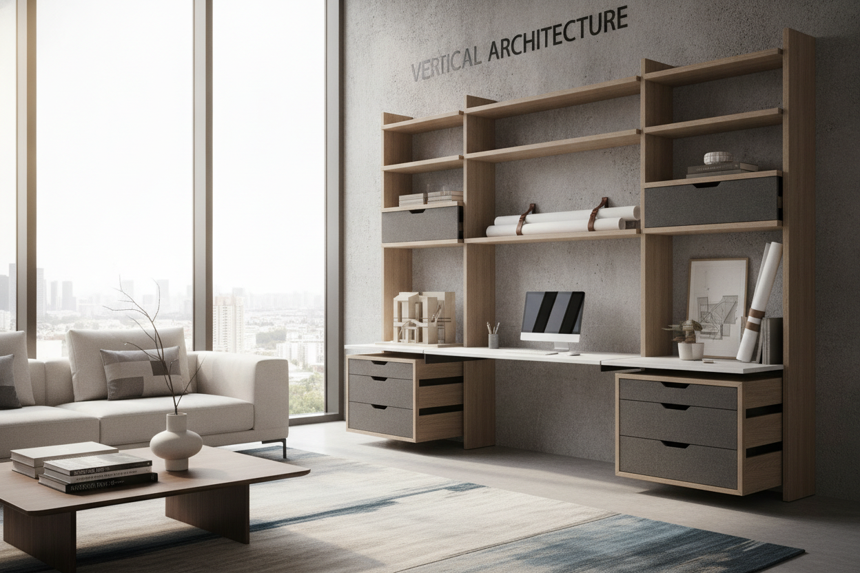 The Add On Desk Unit Planning Guide: Vertical Architecture, Sizing Dynamics, and Modular Storage Integration