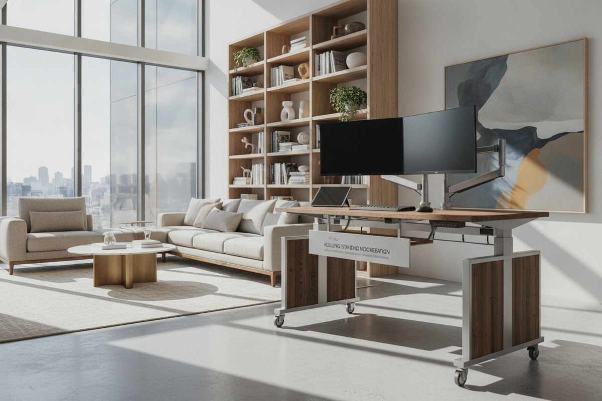The Rolling Standing Workstation Architectural Guide: Mobility Dynamics, Ergonomic Travel, and Adaptive Space Planning