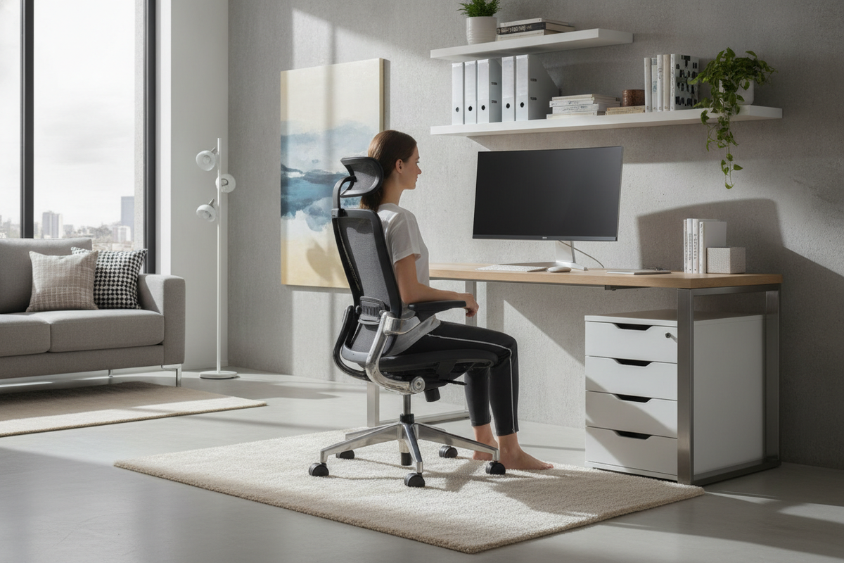 The Best Desk Chair Posture Guide: Seating Geometry, Mechanical Adjustments, and Workspace Storage Alignment