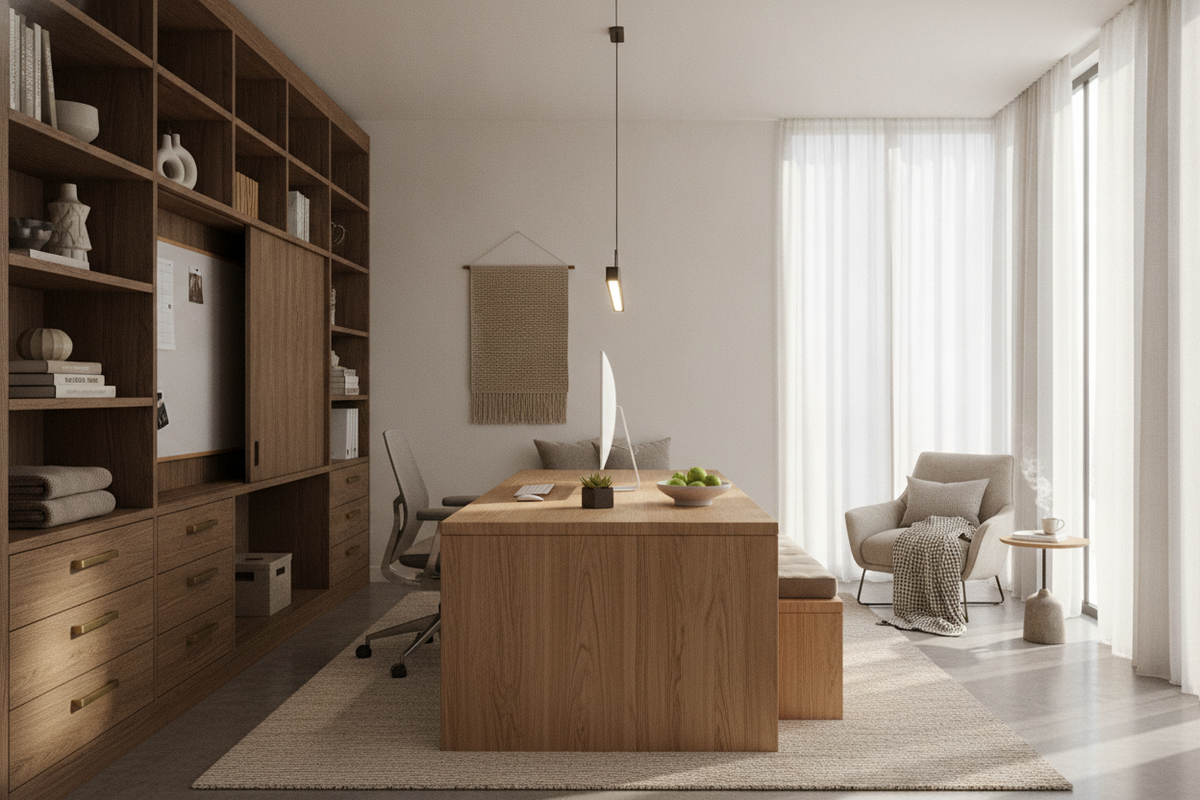 Versatile Desk Uses and Office Table Planning: Multi-Functional Layouts, Storage Integration, and Spatial Design