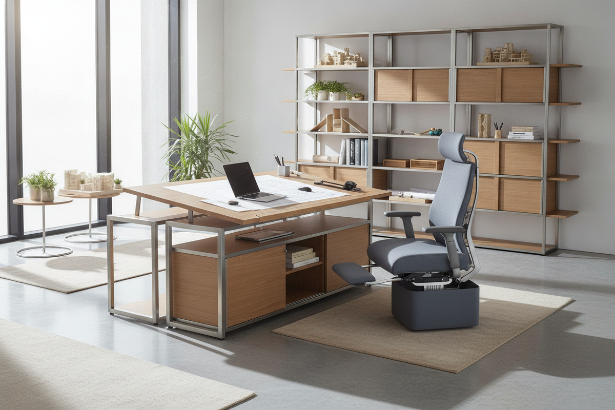 The Strategic Chair and Table for Office Architectural Blueprint: Pairing Tiers, Clearance Geometry, and Storage Harmony