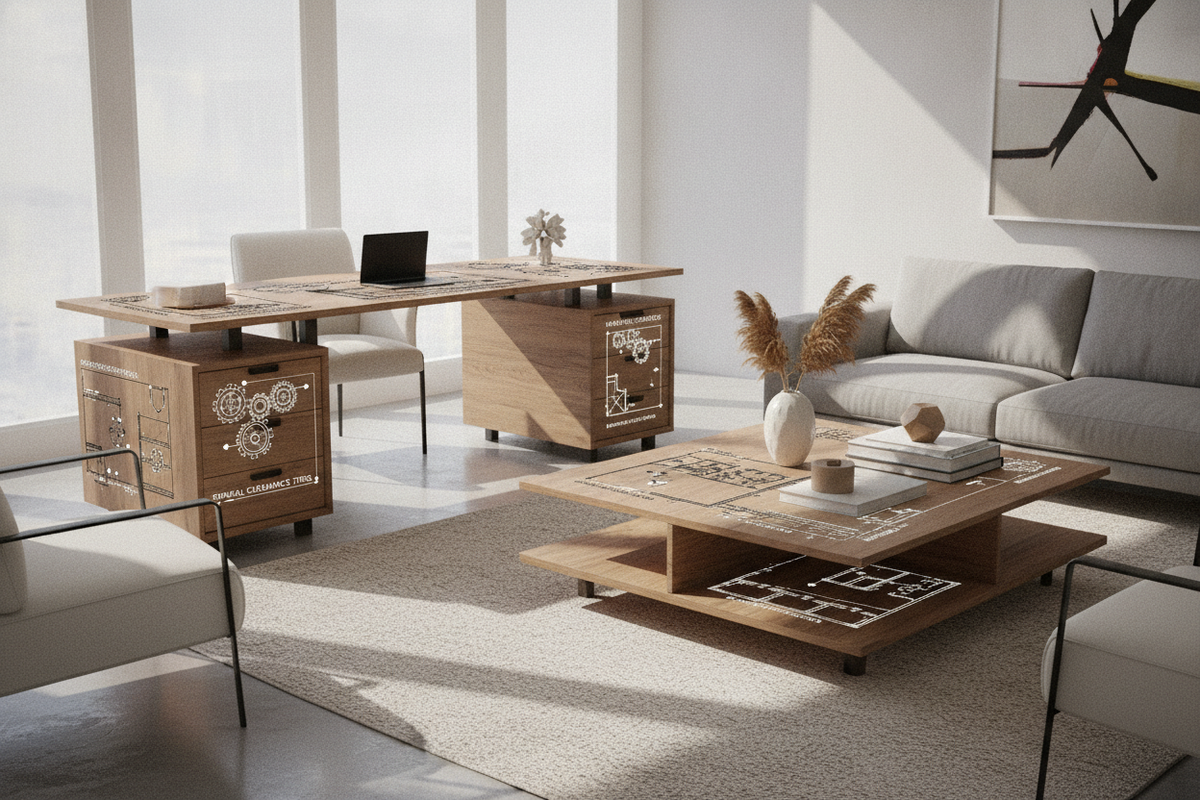 The Desk and Coffee Table Architectural Blueprint: Conversion Mechanics, Spatial Clearance Tiers, Storage Configurations, and Material Synergy