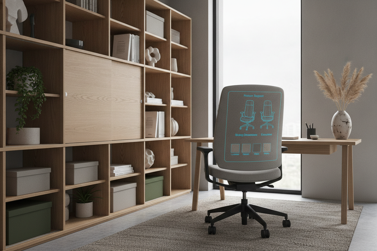 Desk Chair High Back Blueprint: Backrest Archetypes, Sizing Dimensions, Material Selection, and Office Storage Integration