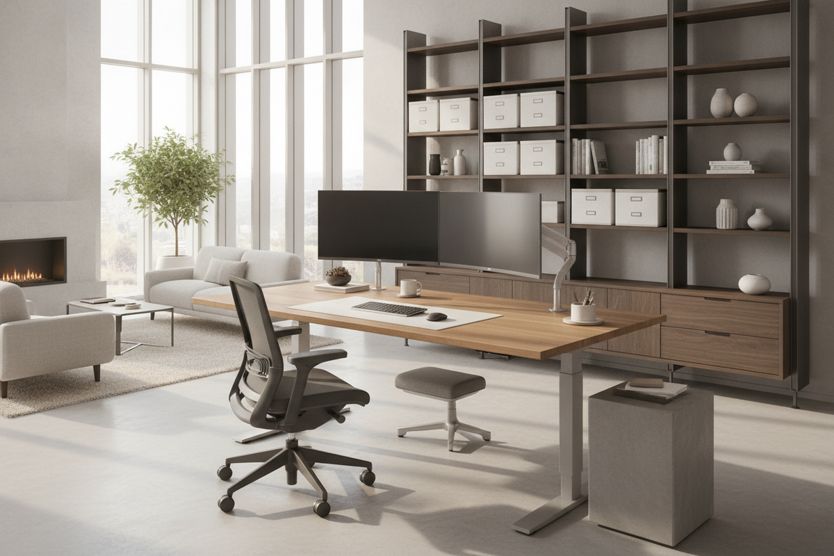 Ergonomics Desk Planning Guide: Workstation Geometry, Reach Zones, Surface Craft, and Office Storage Integration