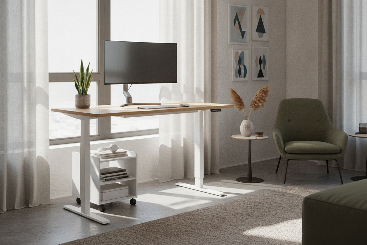 Flexispot Standing Desk 40x24 Blueprint: Compact Footprint Architecture, Focal Depth Ergonomics, Dynamic Travel Clearances, and Auxiliary Storage Synergy