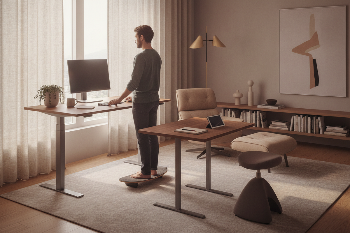 How to Use a Standing Desk Correctly: Ergonomic Alignment, Posture Cadence, and Workspace Flow