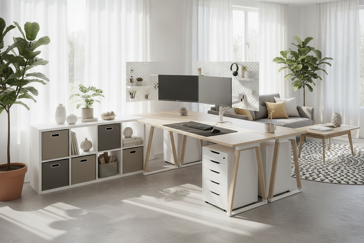 IKEA Desk Buying and Layout Guide: Sizing, Storage Configurations, and Workspace Architecture