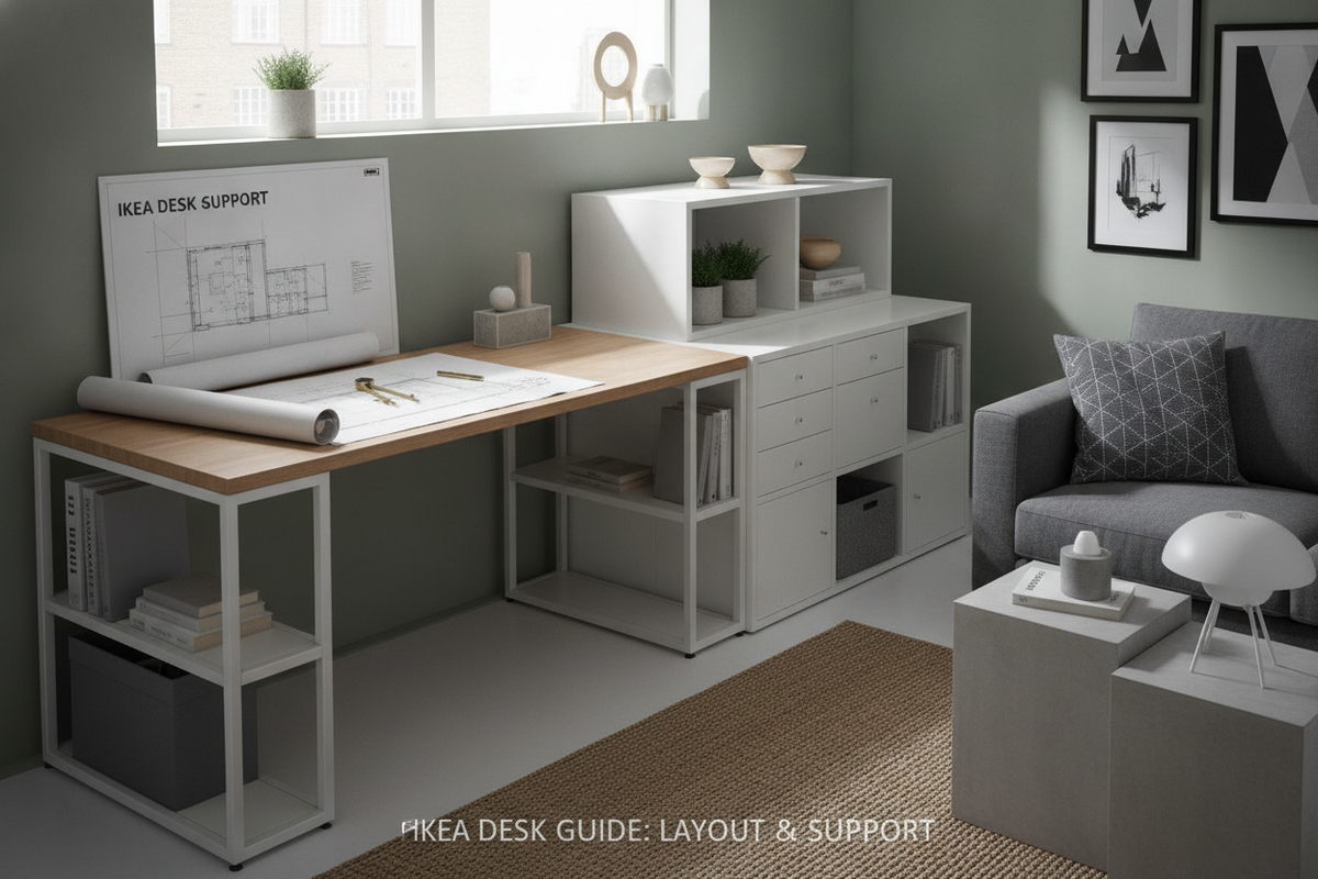 IKEA 78-Inch Desk Guide: Layout Blueprints, Support Systems, and Storage Integration