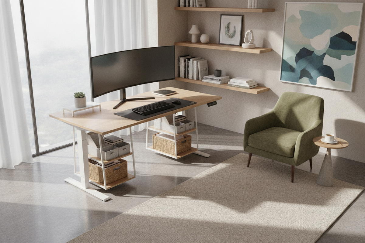 Inbox Zero Fezibo Desk Guide: Workstation Layouts, Storage Tiers, and Sit-Stand Planning