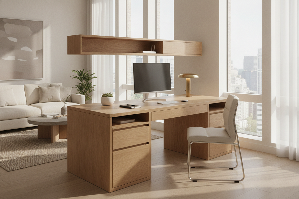 Minimal Desk Guide: Proportions, Concealed Storage, and Intentional Workspace Layouts
