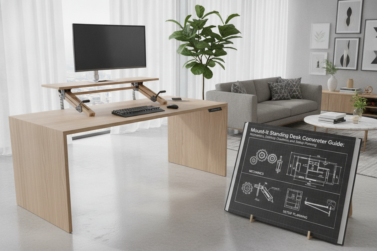 Mount-It Standing Desk Converter Guide: Mechanics, Desktop Clearances, and Setup Planning