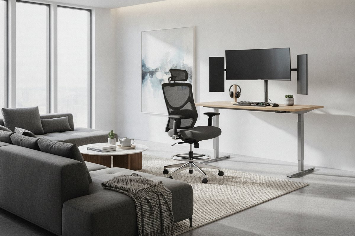Tall Gaming Chair for Standing Desk Setups: Drafting Heights, Stability, and Ergonomic Planning