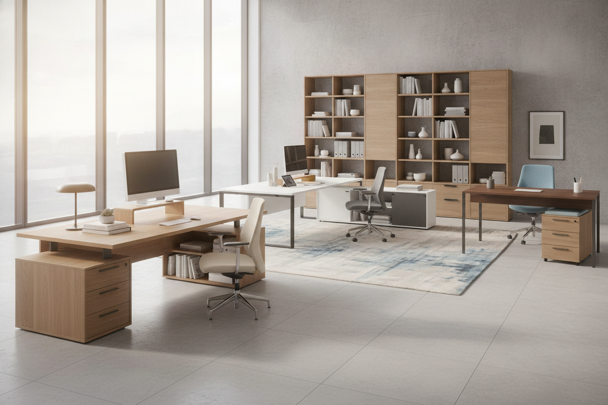 Standard Office Desks: How to Choose Size and Storage