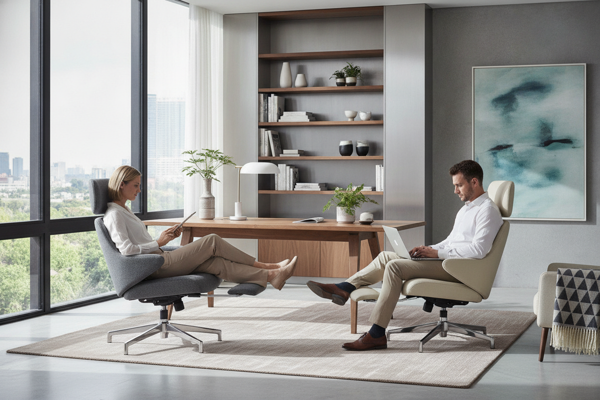 Office Chairs with Footrests: How They Work and Fit