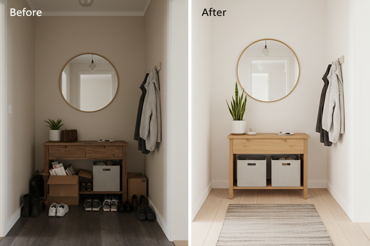How I Transformed My Cramped Hallway with a Narrow Storage Table (And You Can Too)