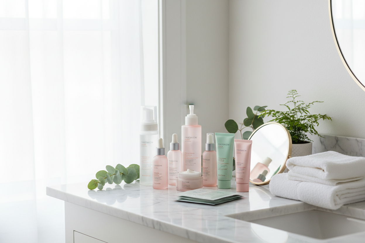 How to Create a Refreshing Bathroom Skincare Routine at Home