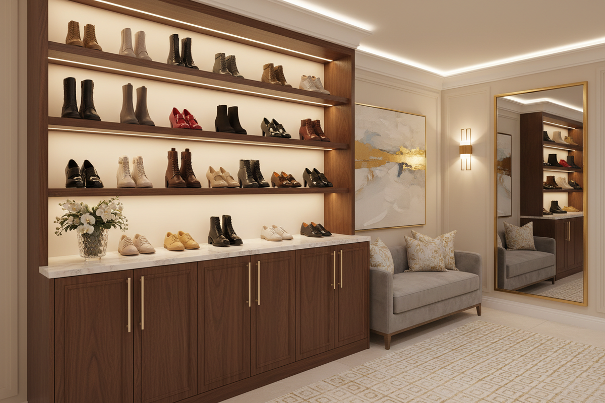 How to Style Hall Storage for Shoes for a Luxury Look