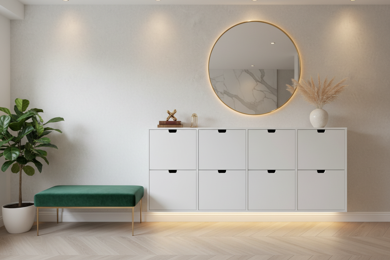 How to Style Narrow Shoe Storage IKEA for a High-End Look