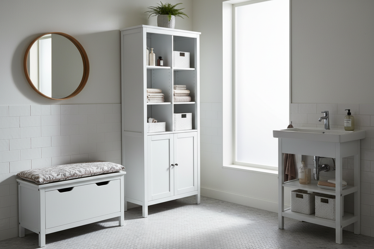 Maximize Your Tiny Bath With The IKEA Silveran Series