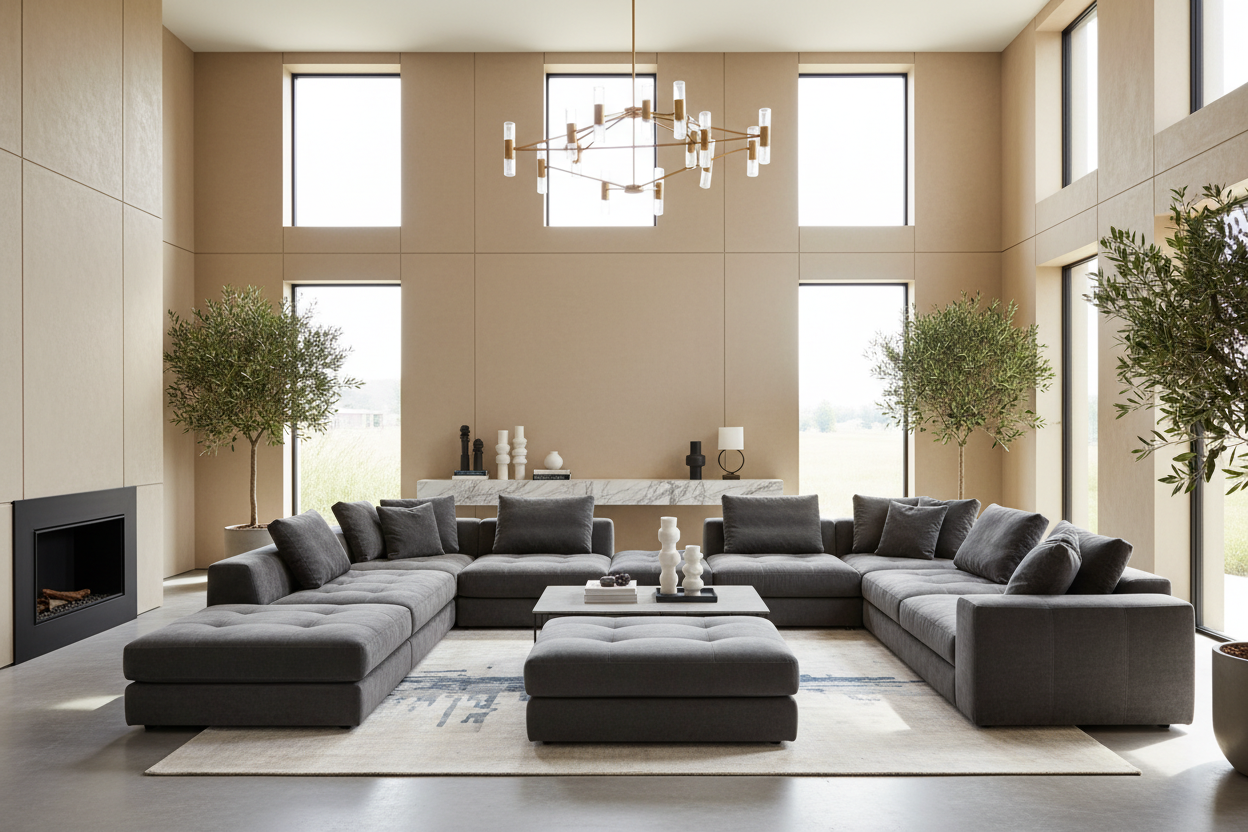 Mastering the 6 Pc Sectional Layout for a Luxury Look
