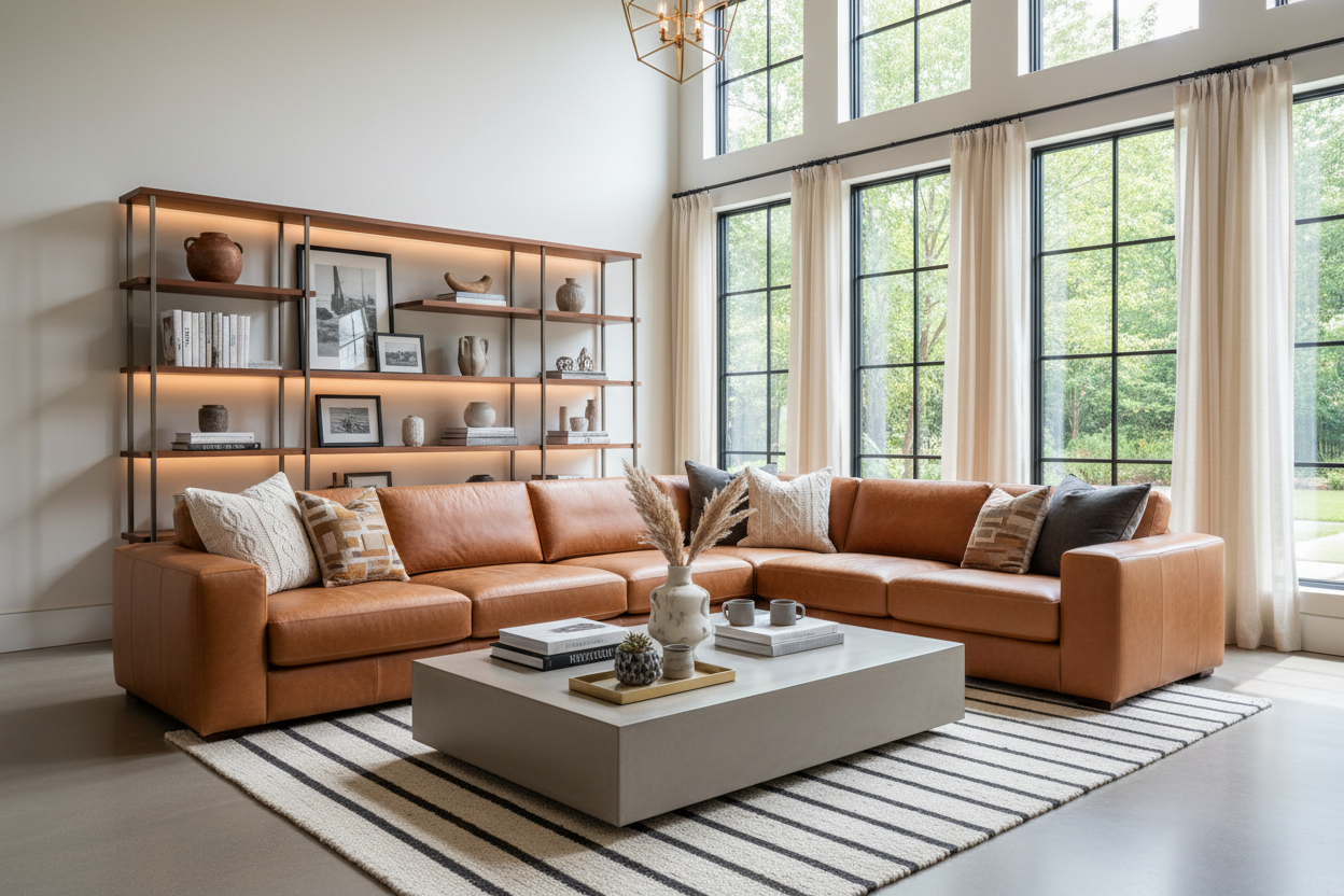 Elevate Your Living Room: The Leather Sectional Styling Guide