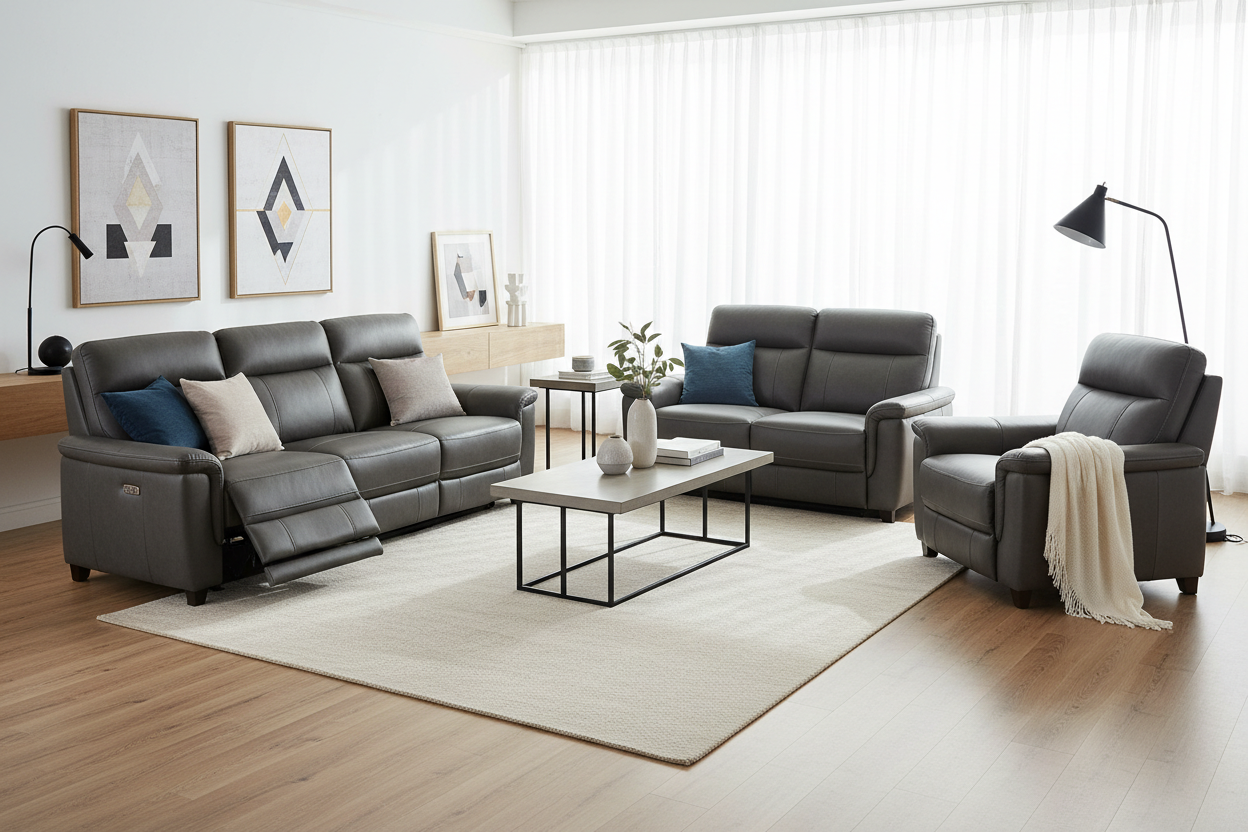 Styling a Reclining Couch and Chair for a Modern Aesthetic