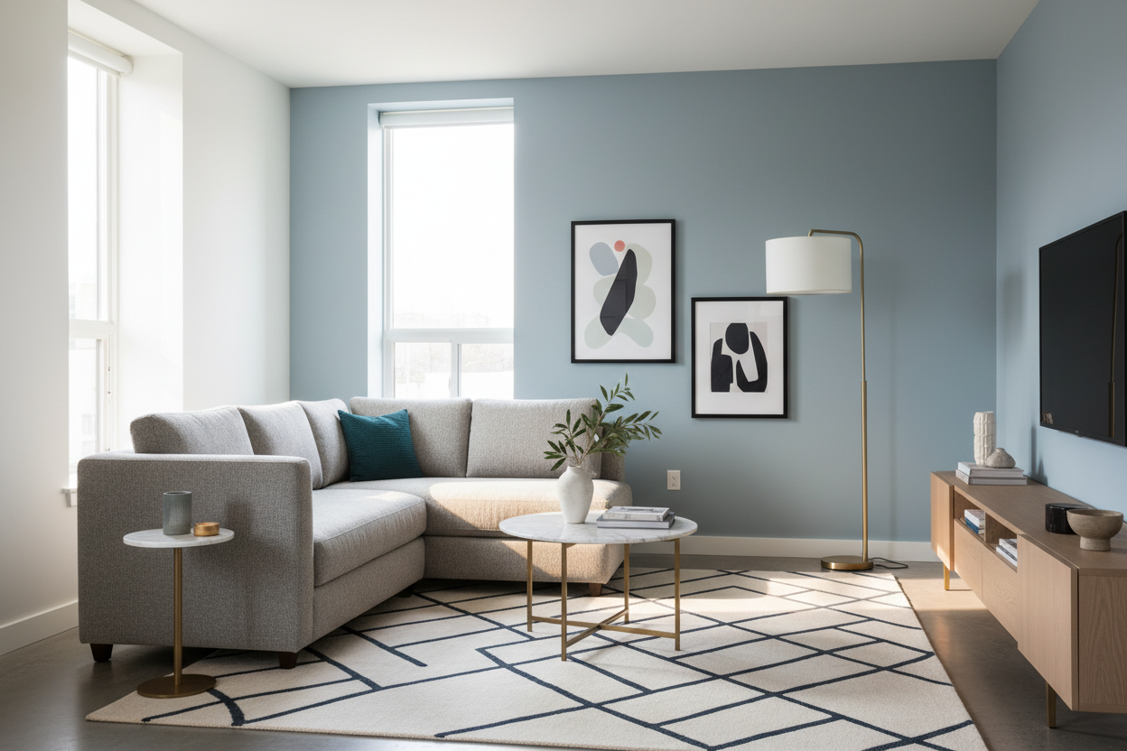 Elevate Your Space With This Modern Loveseat Layout Hack