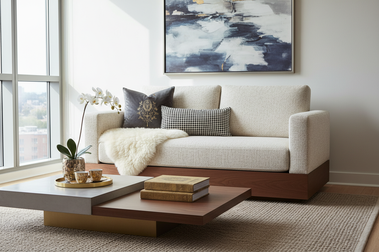 Style a Cheap Love Seat Couch for a Luxury Look