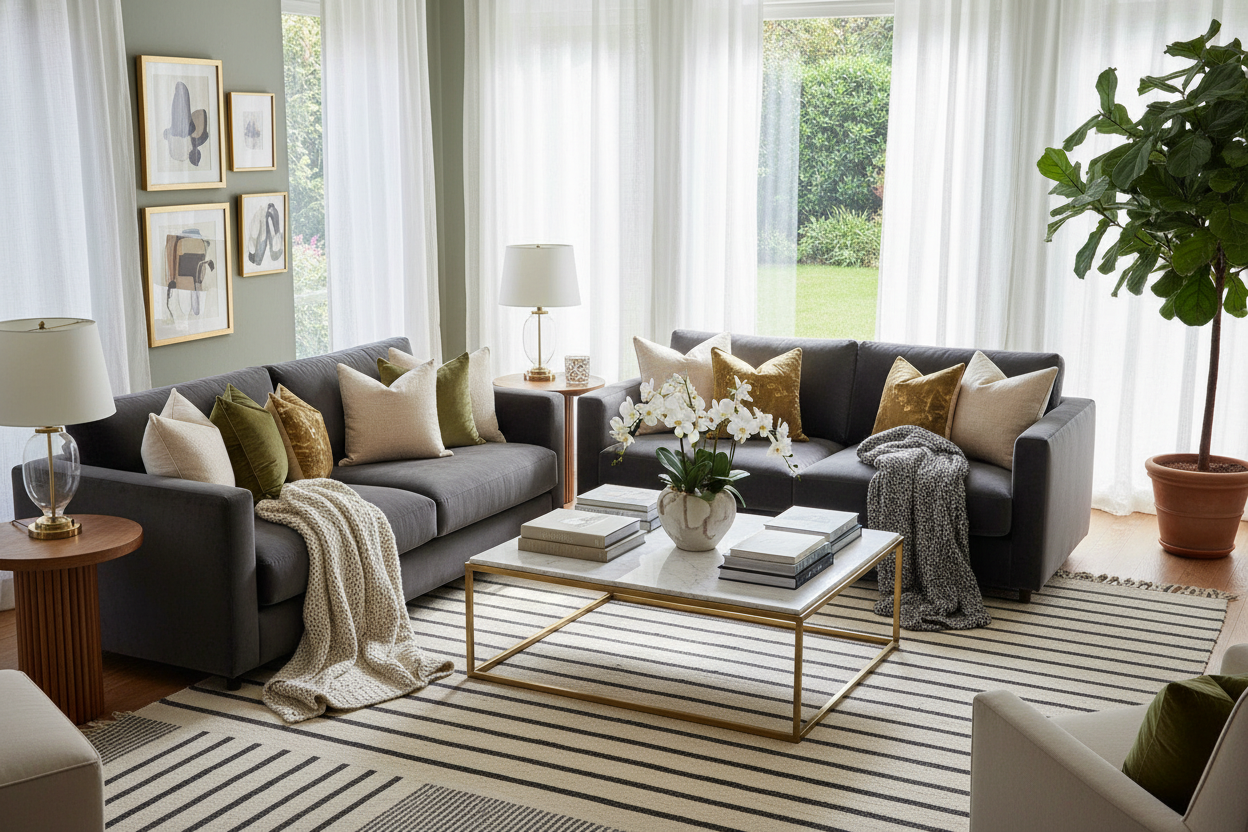 How to Style an IKEA Couch and Loveseat for a Luxury Look