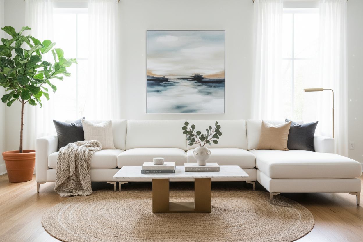 How to Style a White Sofa Under 1000 for a Luxury Look