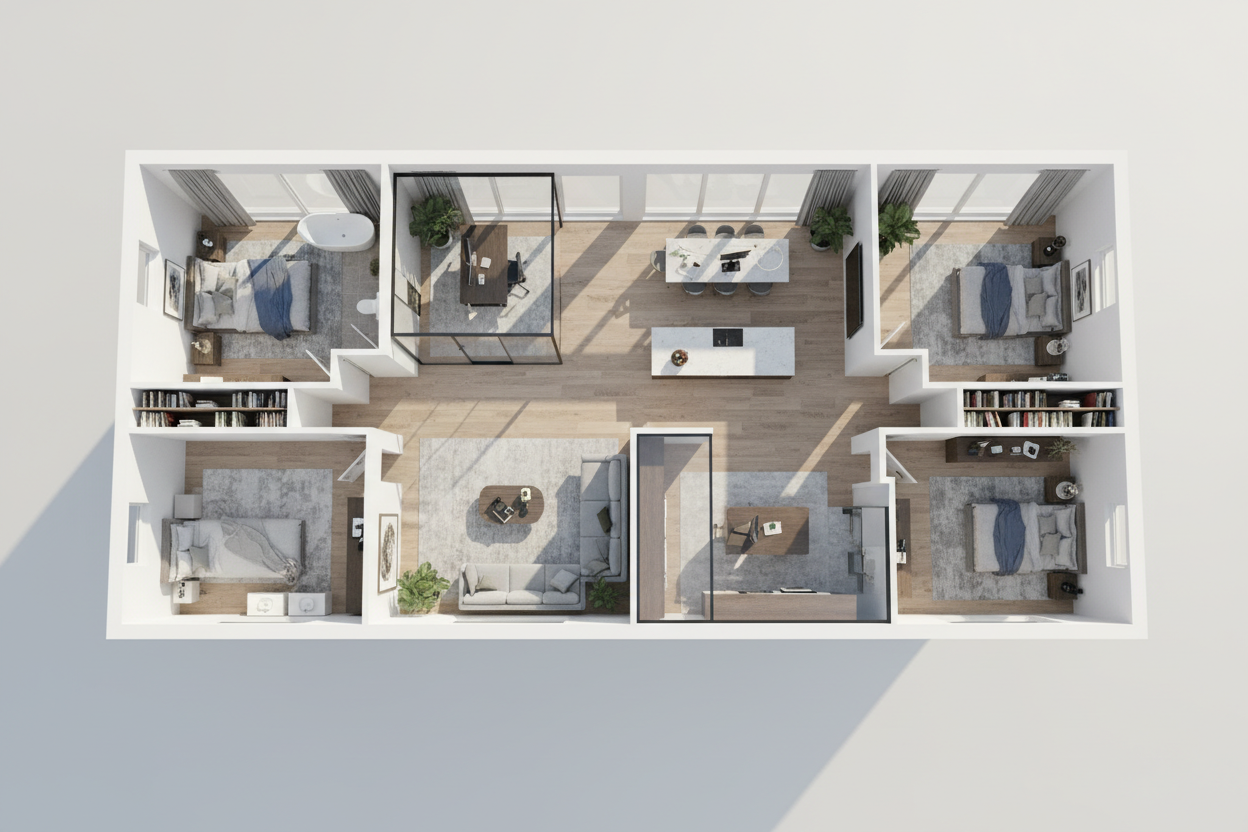 Mastering the Floor Plan with Home Office for Maximum Flow