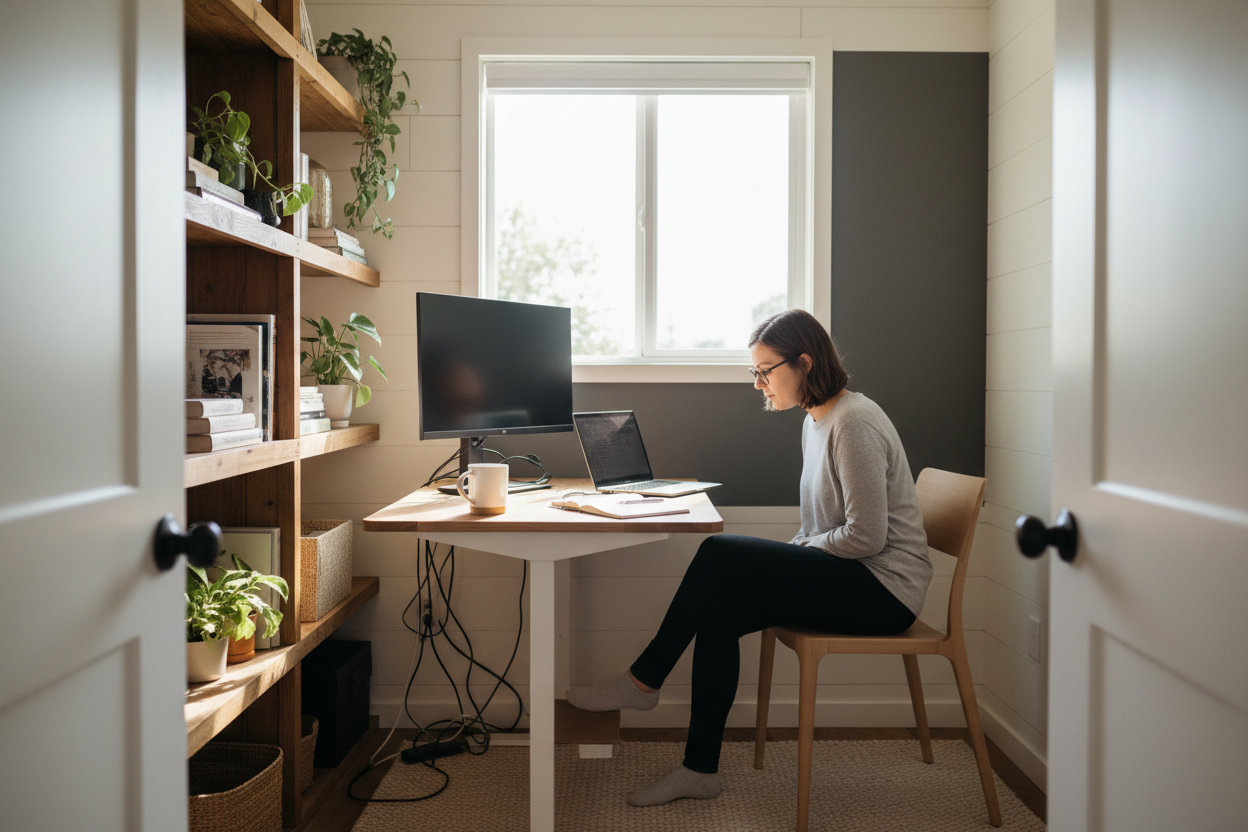 The Tiny Home Office Layout Mistake You Must Avoid