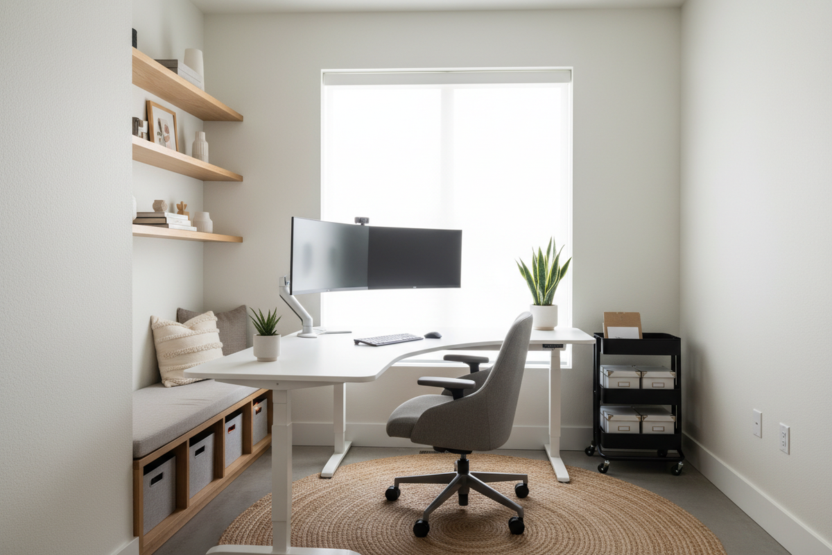 Elevate Your Workday With This Small Office Interior Design Hack