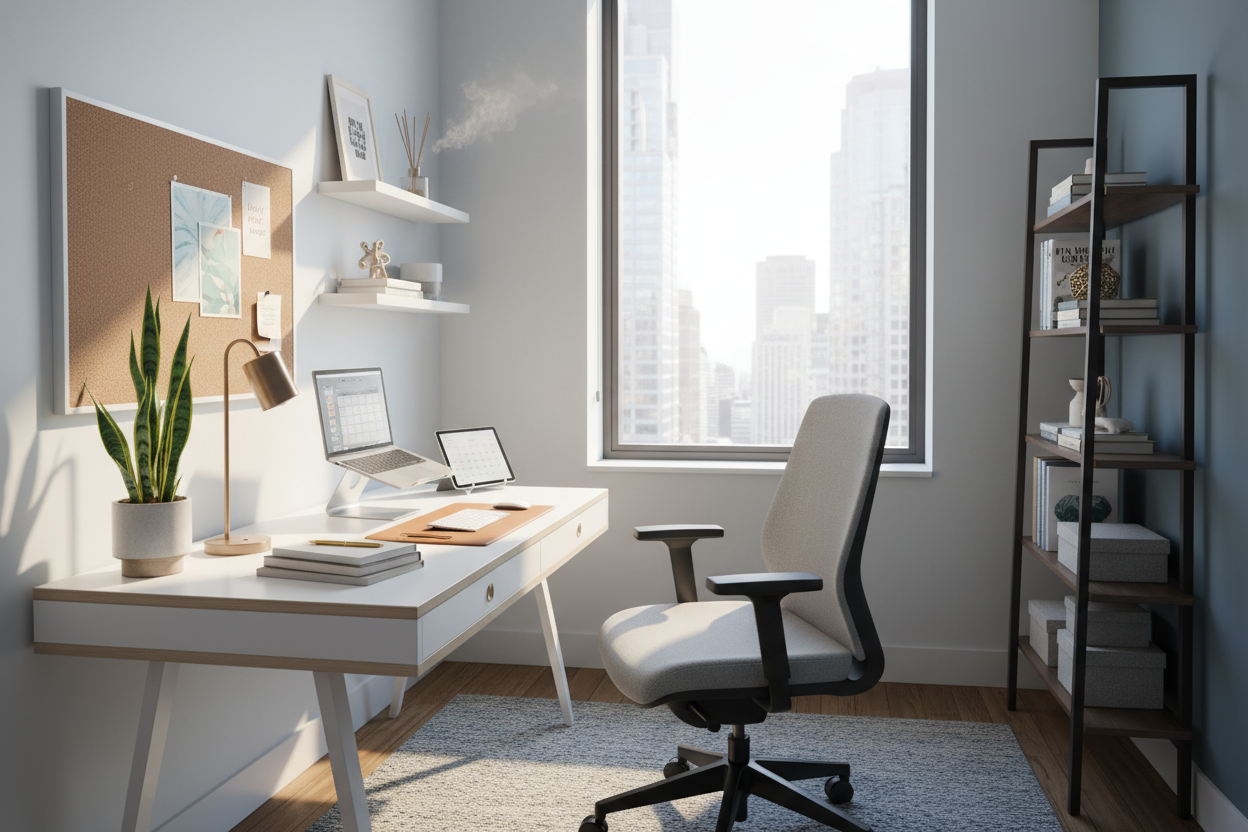 Elevate Your Desk: How to Decorate a Small Office at Work