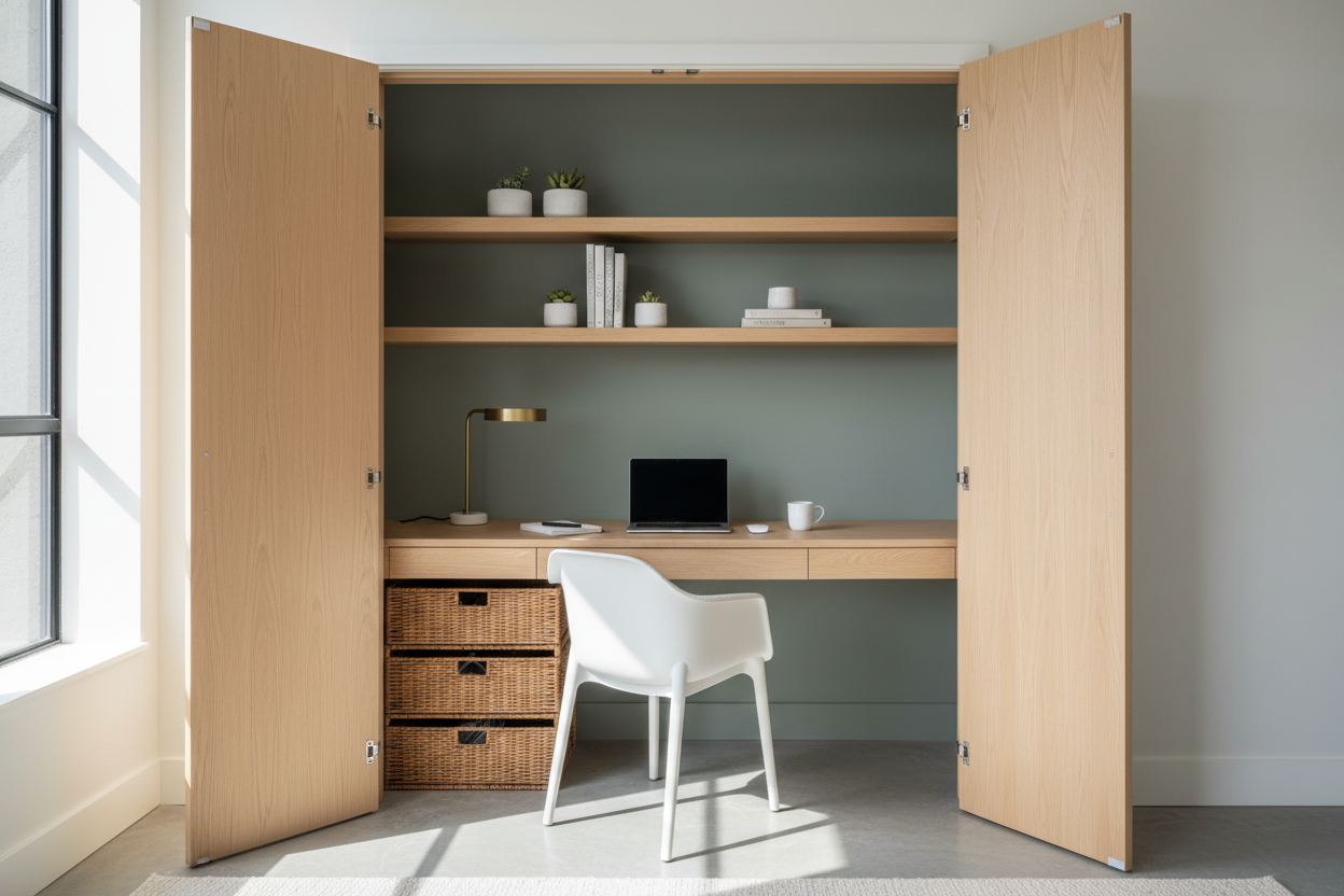 Designing a Closet Office: The Secret to Hidden Productivity