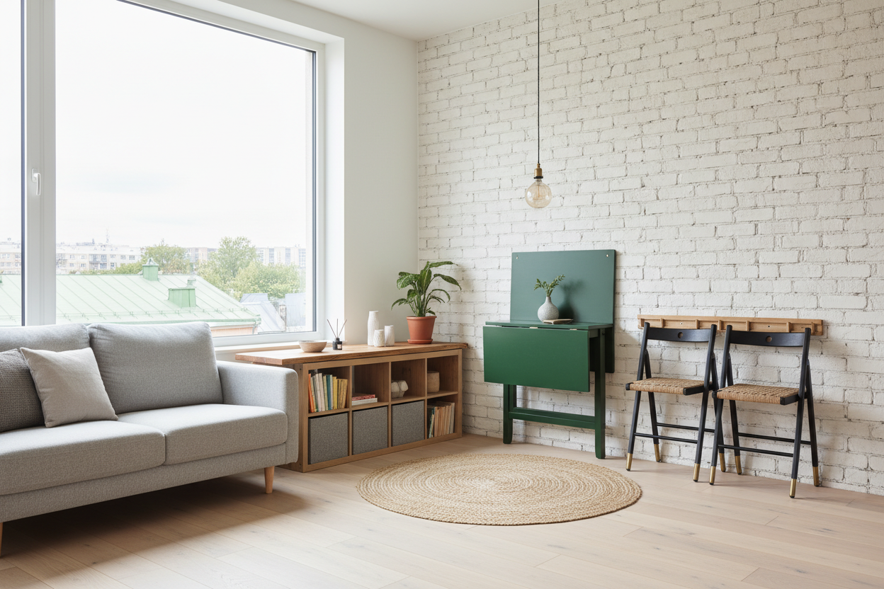 Mastering Small Spaces with Fold Away Table and Chairs IKEA