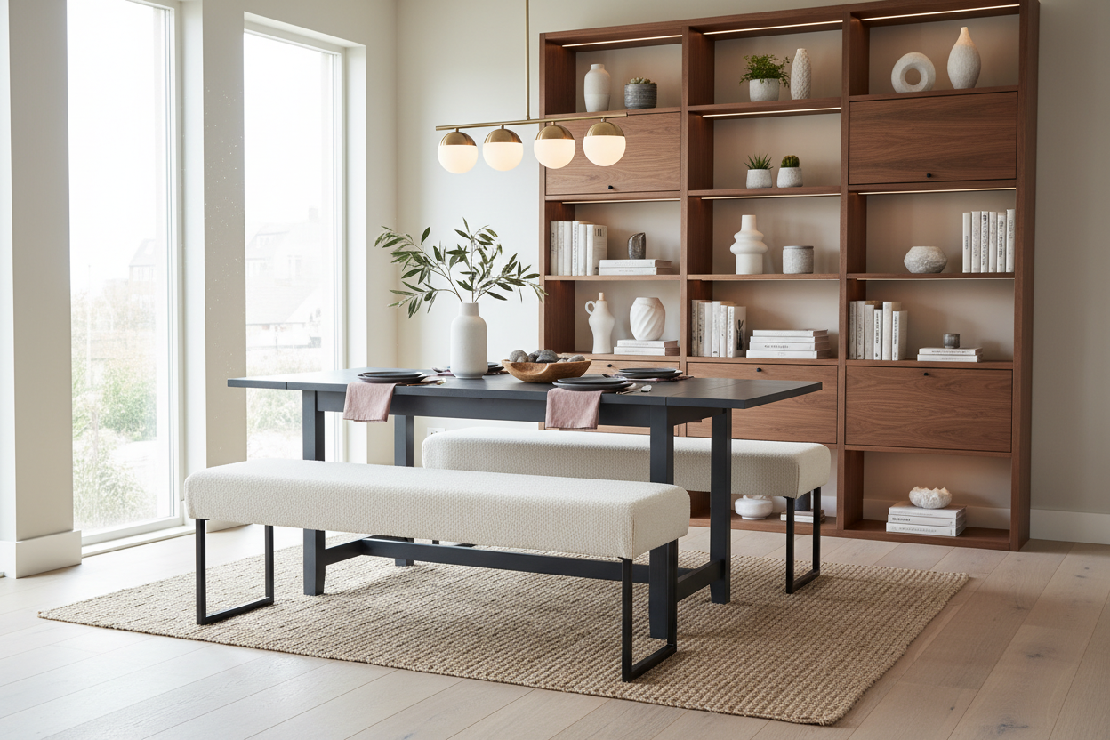 Styling Your Dining Room Table with Bench IKEA for a High-End Look