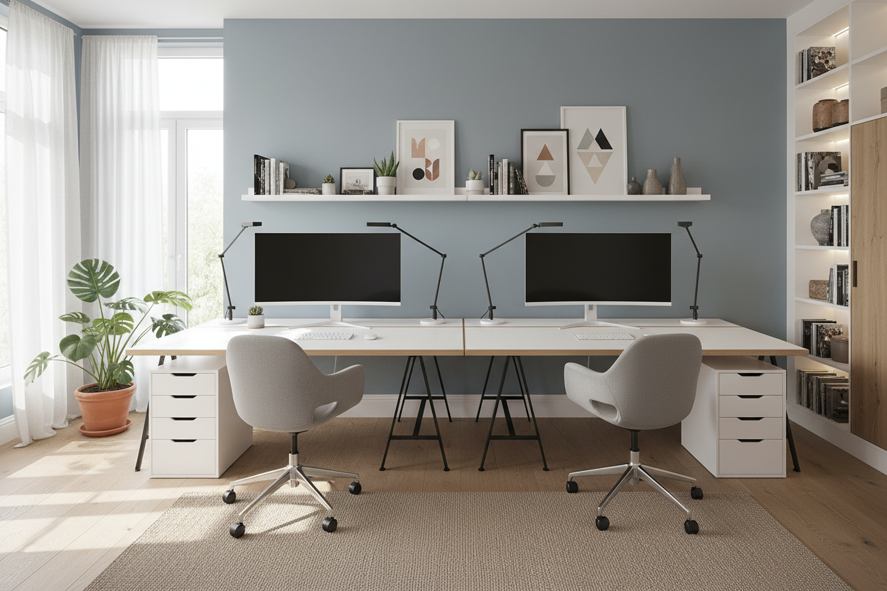 Mastering the IKEA Double Desk Hack for a Custom Home Office