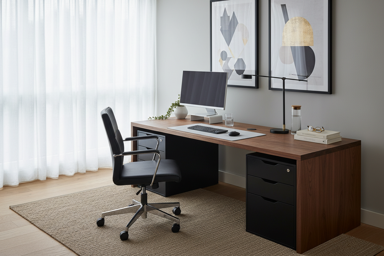 How to Style Your Modern Office Desk IKEA for a High-End Look